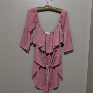 Off the shoulder sexy shirt